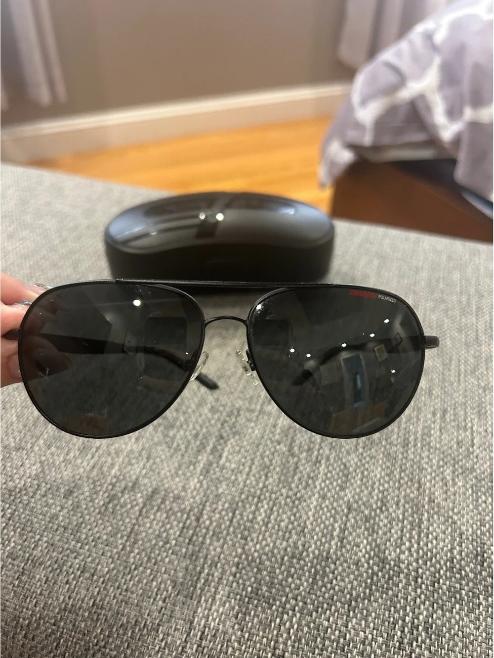 Carrera Eyewear Aviator Polarized Sunglasses with Case